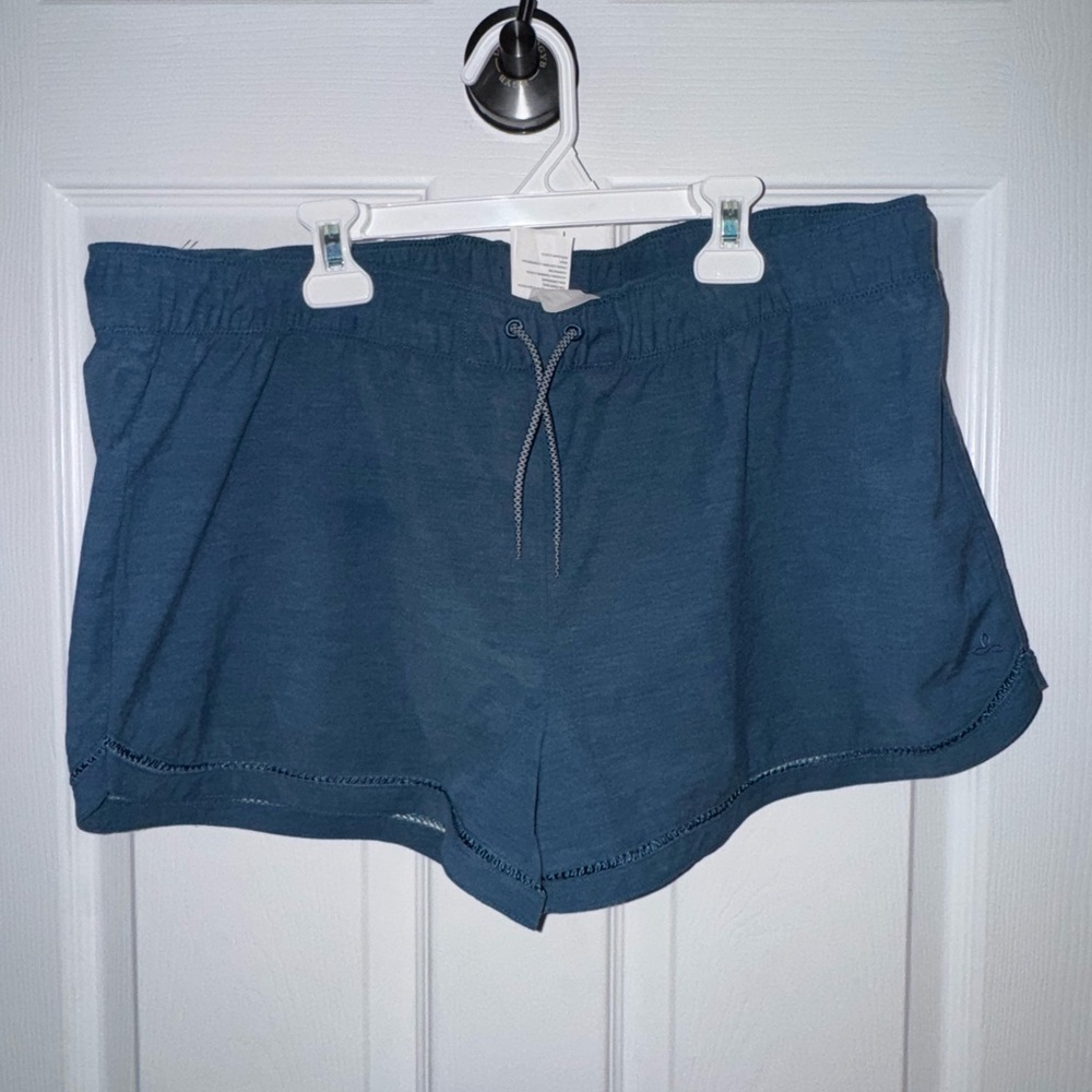 Prana Women's Navy Drawstring Athletic Shorts
